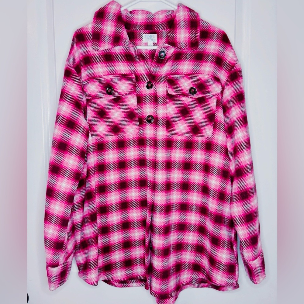 Pink shacket